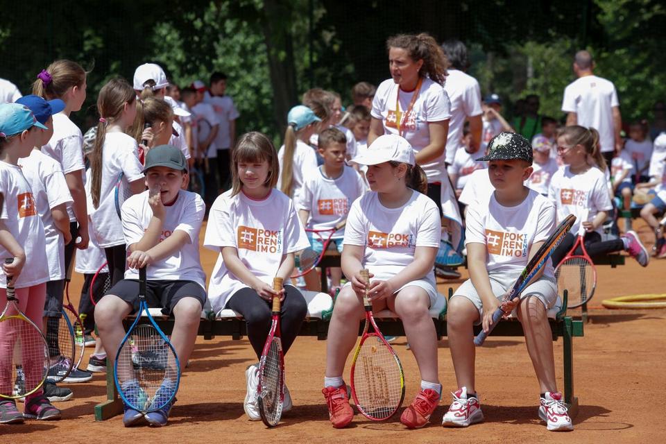 Kids day na teniskom spektaklu u Osijeku