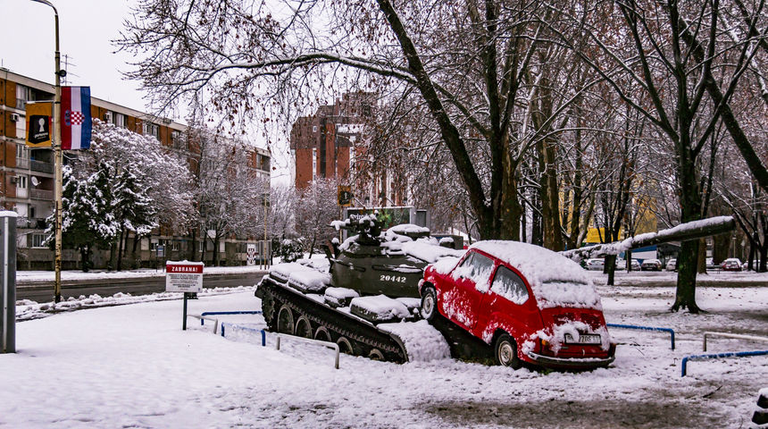 Snijeg u Osijeku, veljača 2023.