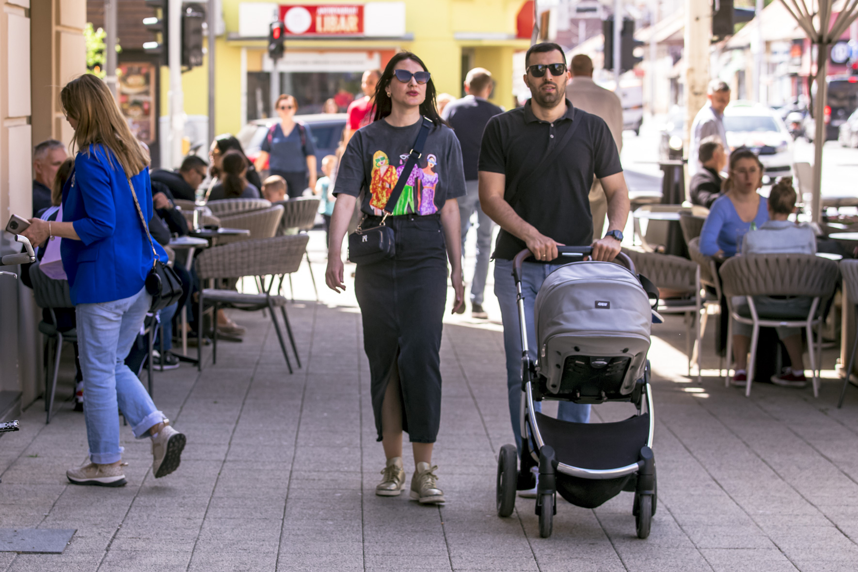 Sunčana subota u središtu Osijeka