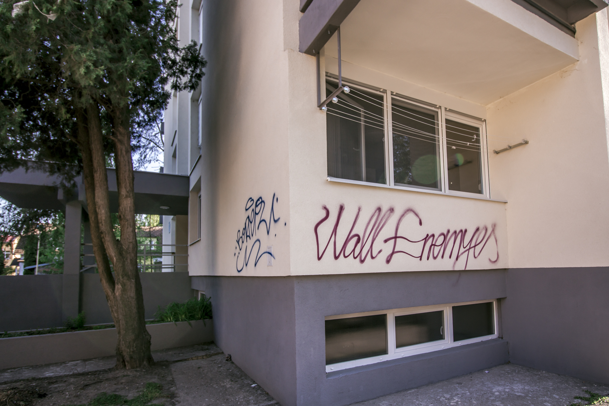 Wall Enemyes, We, Diack Boner i druge umotvorine na fasadama osječkih zgrada