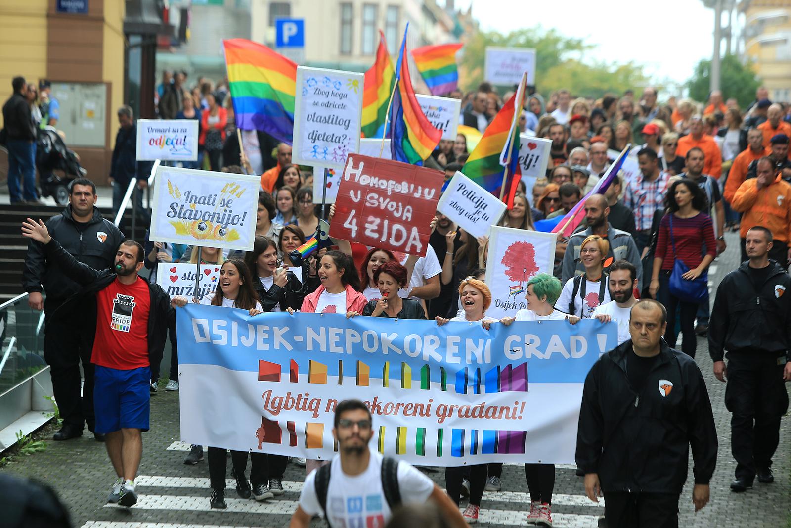 Parada ponosa Osijek 2014.