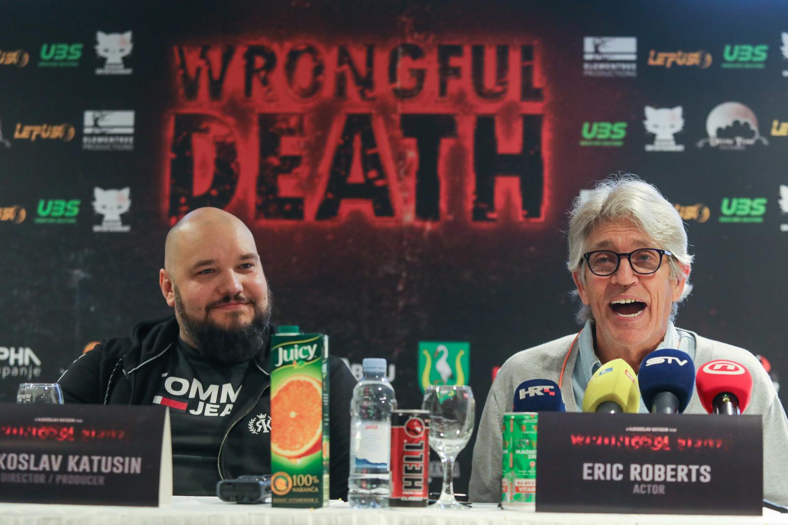 Konferencija za novinare povodom snimanja filma Wrongful Death u Belom Manastiru Konferencija za novinare povodom snimanja filma Wrongful Death u Belom Manastiru