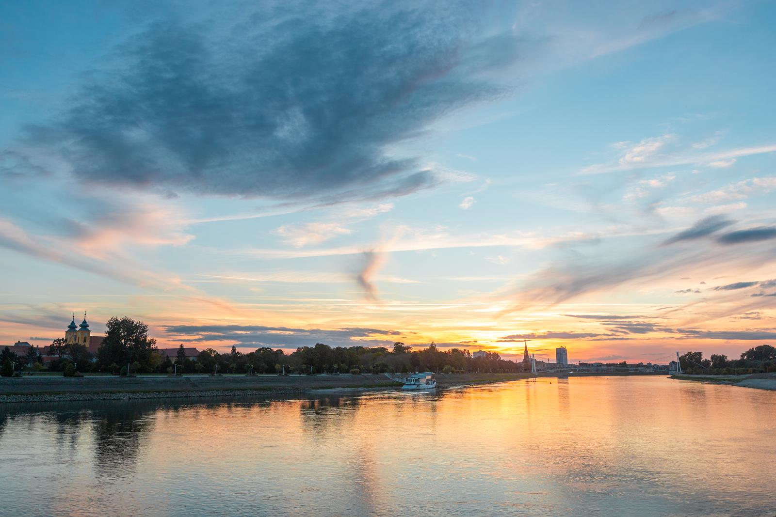 Zalazak sunca iznad Osijeka