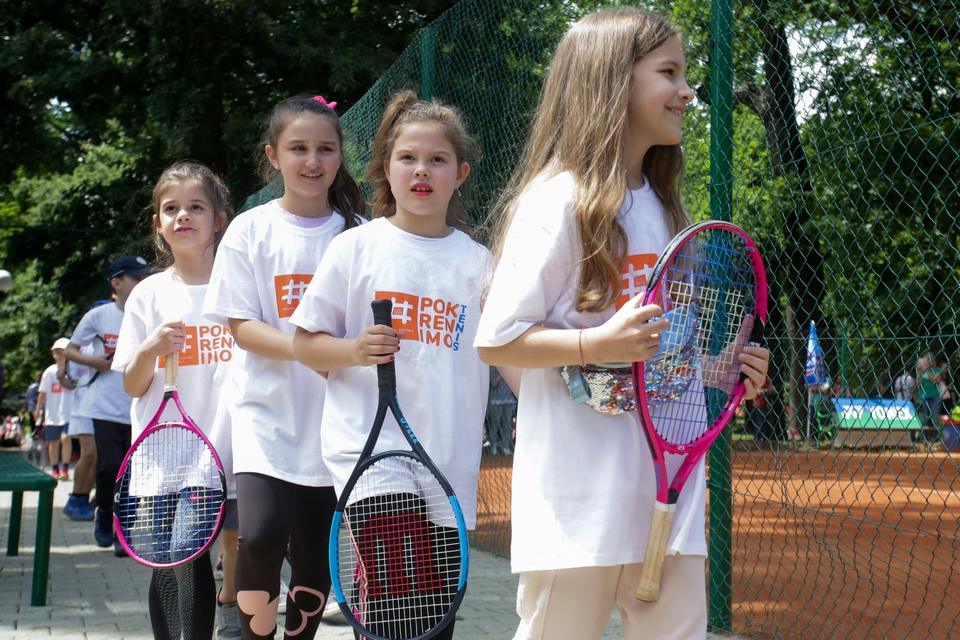 Kids day na teniskom spektaklu u Osijeku