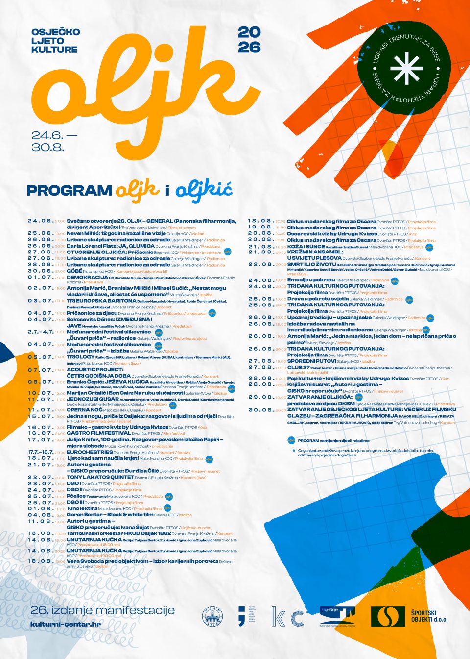 Osijek: Osječko ljeto kulture 2026. [PROGRAM] - SiB.hr