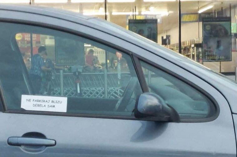 poruka na autu poruka na autu