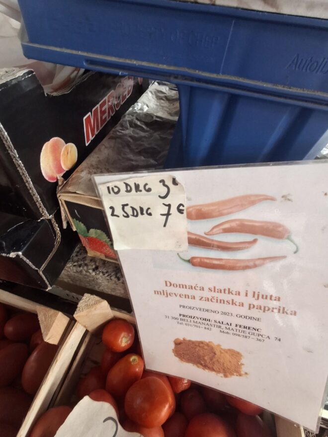mljevena paprika
