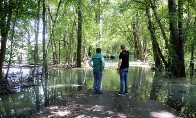 Batina, pripreme za dolazak vodnog vala Batina, pripreme za dolazak vodnog vala