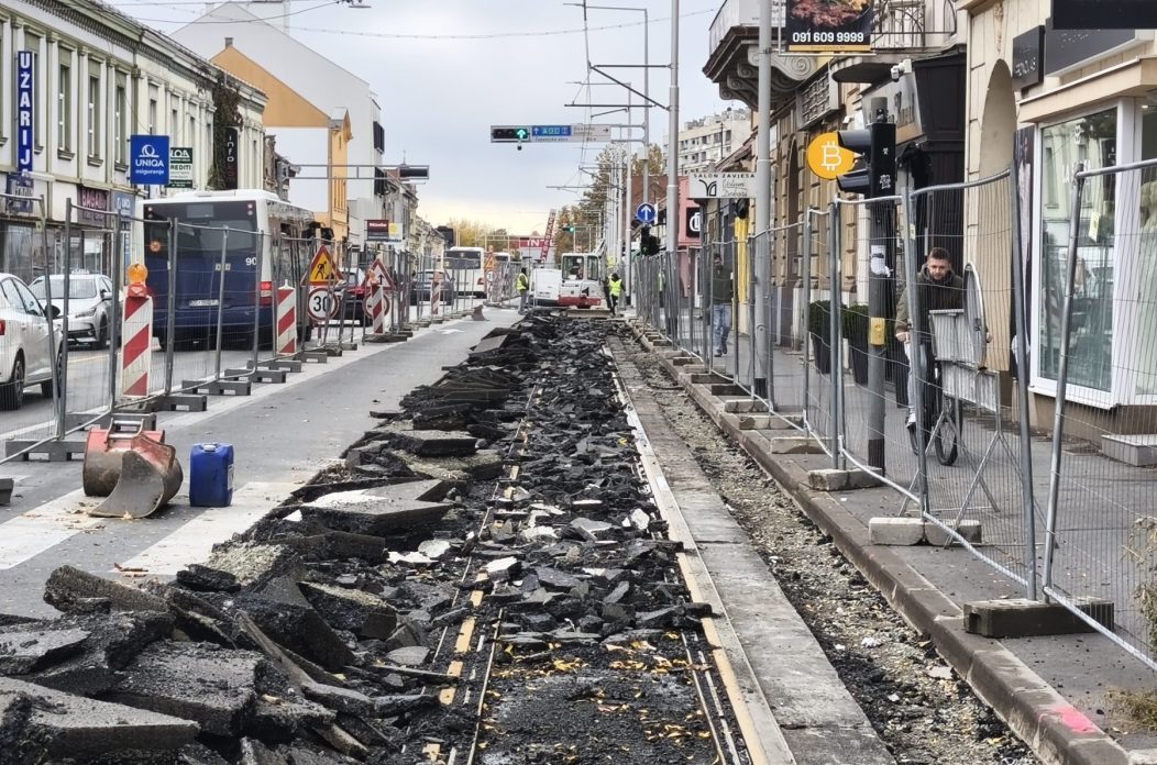 popravak tramvajske pruge u županijskoj ulici