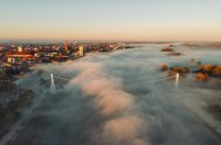 Maglovito jutro u Osijeku