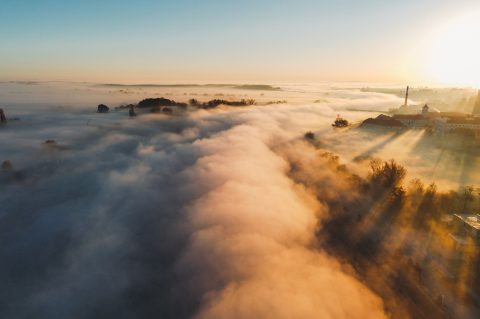 Maglovito jutro u Osijeku Maglovito jutro u Osijeku