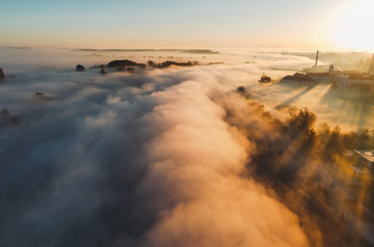 Maglovito jutro u Osijeku