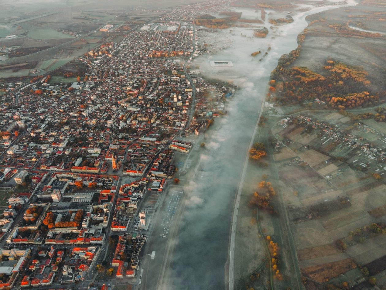 Maglovito jutro u Osijeku