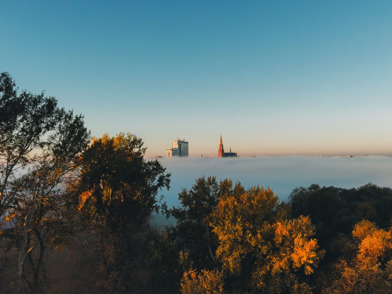 Maglovito jutro u Osijeku