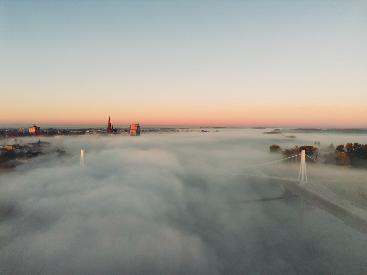 Maglovito jutro u Osijeku